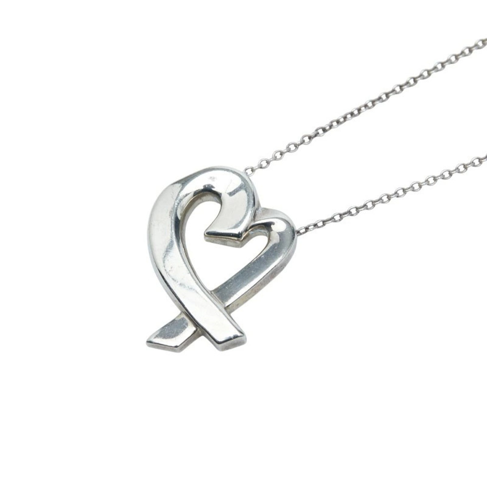 Tiffany Co Loving Heart Necklace Silver TIFFANYCo